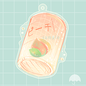 
                  
                    Load image into Gallery viewer, Peach Soda 2&amp;quot; Charm
                  
                